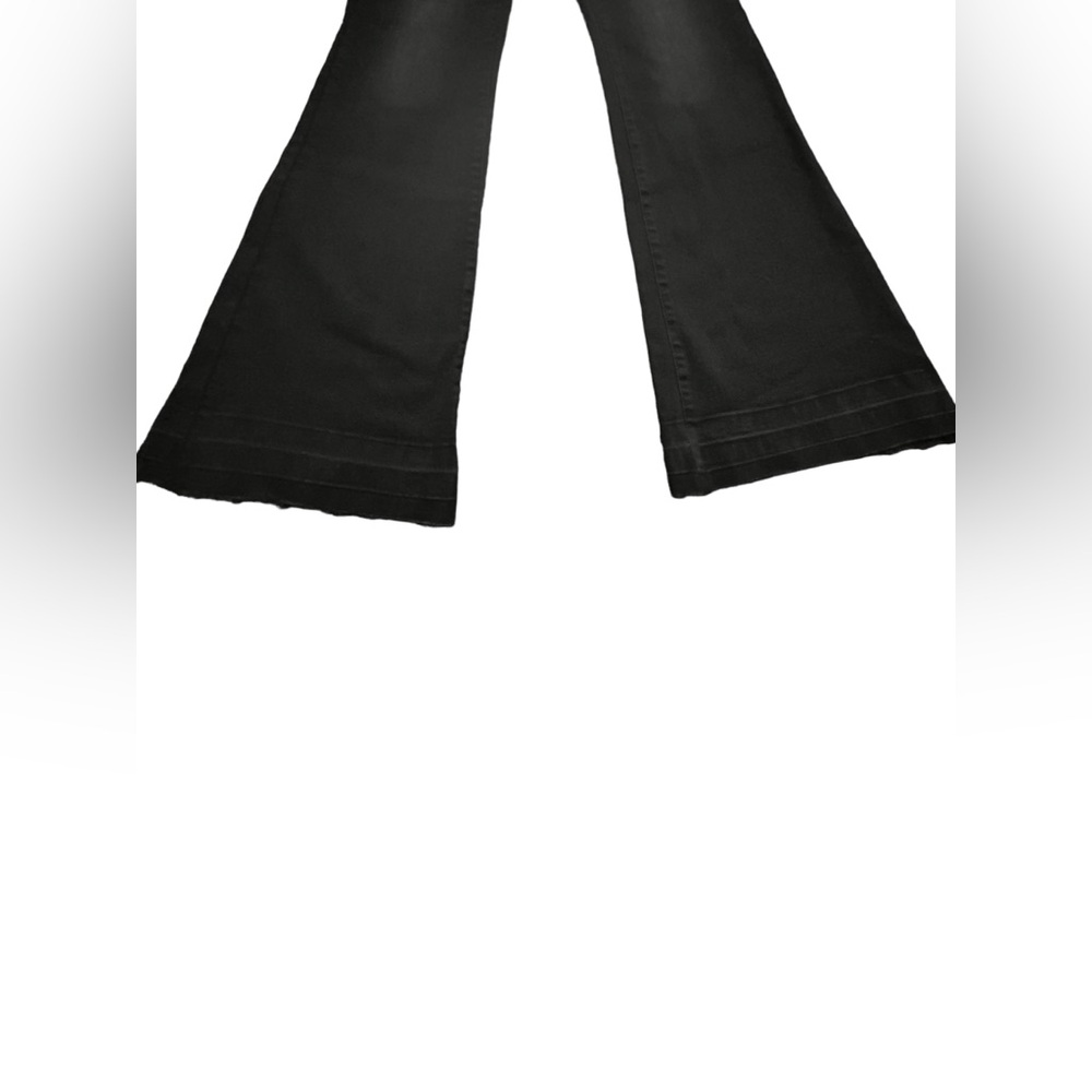 NWT- Black Label by C’est Toi High Rise Flare Black Jeans in Size 5/26 - Picture 5 of 9